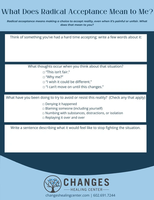 Radical Acceptance Worksheet
