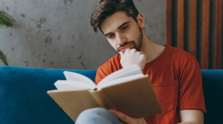 Man reading What a Higher Power Means in Recovery